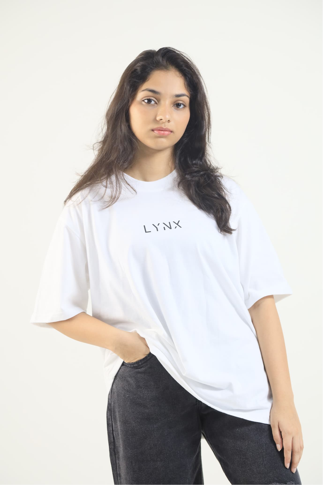 Lynx Unisex Oversized T-Shirt - White — image 2
