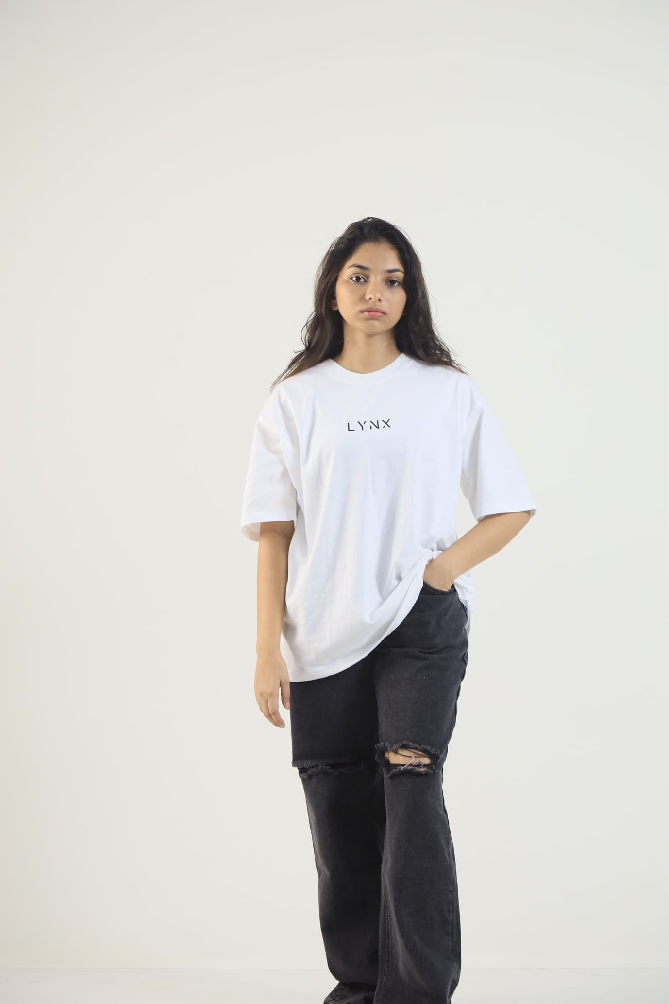 Lynx Unisex Oversized T-Shirt - White — image 4