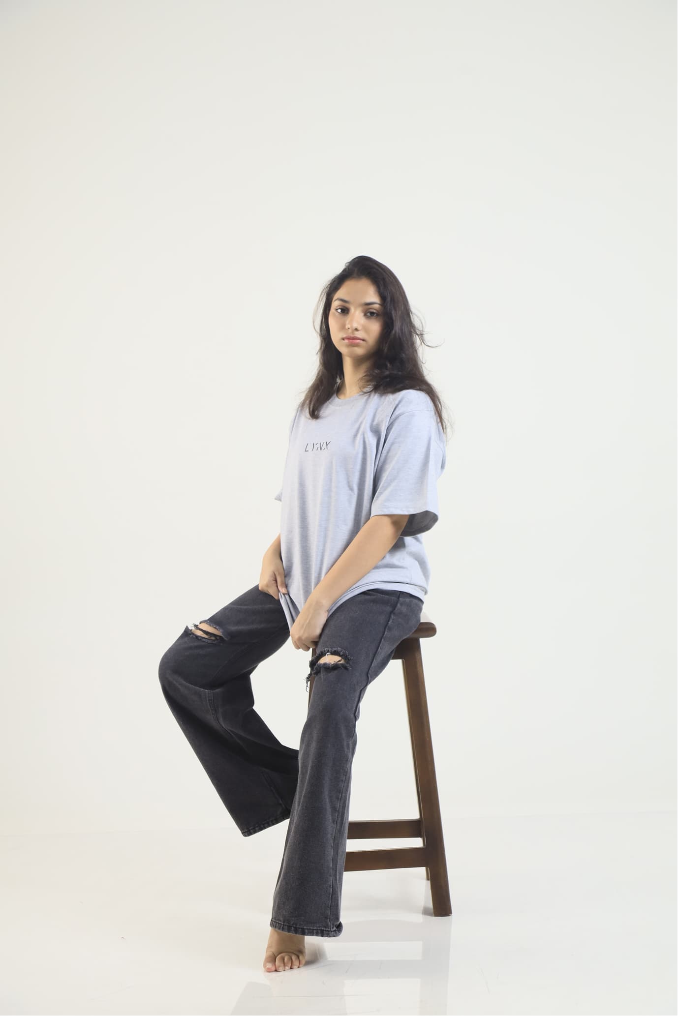 Lynx Unisex Oversized T-Shirt - Grey — image 1