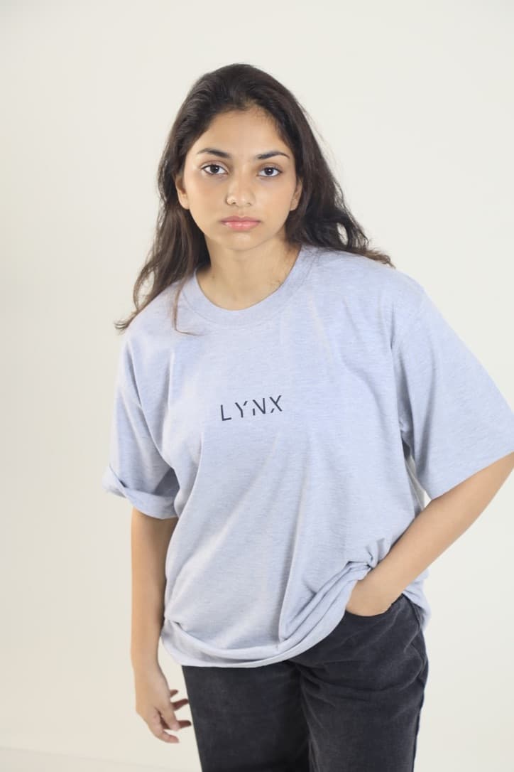 Lynx Unisex Oversized T-Shirt - Grey — image 3